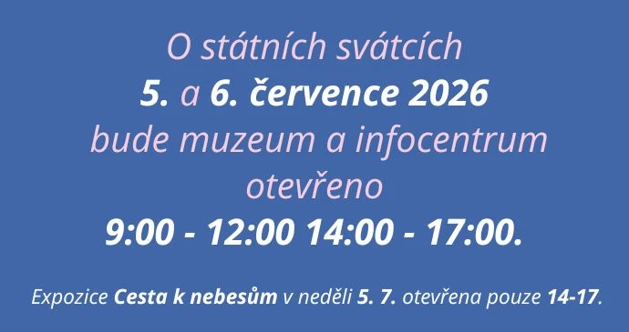 Otevírací doba během červencových svátků 
